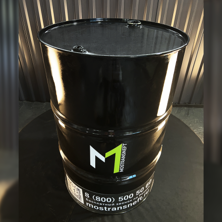 Бочка металлическая 200 литров черная глянцевая купить в Донецке